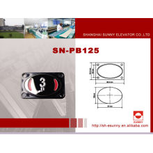 Design mais recente de 2014 superfície de aço inoxidável com aparência de morden e botão de chamada do elevador / botão de pressão do elevador / SN-PB125